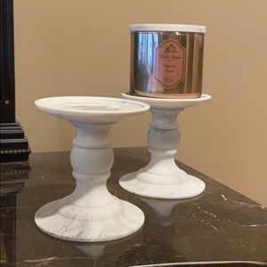 Bath and body works candle holder set